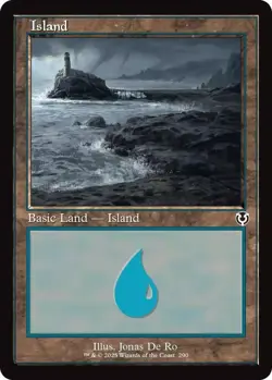10 pcs Island (290) - Retro FOIL - MtG Innistrad Remastered - NM - Image 1