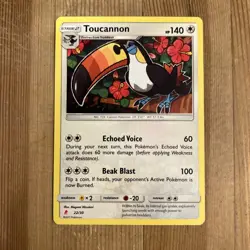 Toucannon - 22/30 - Lycanroc Trainer Kit pokemon Card TCG LP - Image 1