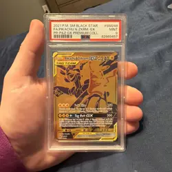Pokemon Sun & Moon PIKACHU & ZEKROM GX Black Star Promo PSA 9 #SM248 - Image 1