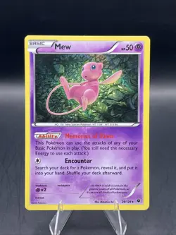 Mew 29/124 Fates Collide Holo Pokemon TCG - Image 1