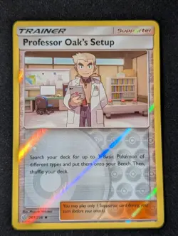 Professor Oak's Setup 201/236 - SM Cosmic Eclipse Reverse Holo LP Pokemon TCG - Image 1