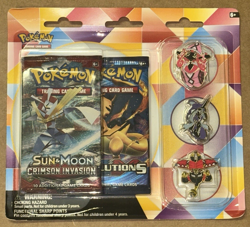 XY Evolutions Sun Moon Crimson Invasion Pin Blister Booster Packs Pokemon Sealed - Image 5