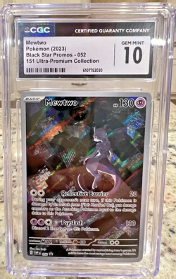 Mewtwo 052 Pokemon Black Star Promo 151 Ultra Premium Collection CGC 10 Gem Mint - Image 1