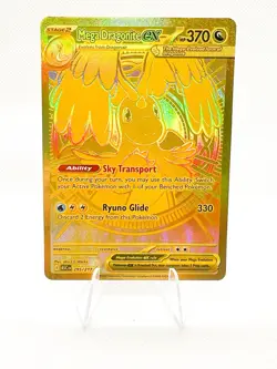 Mega Dragonite EX 295/217 Gold Hyper Rare Ascended Heroes NM Pokemon - Image 1