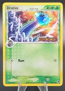 Dratini Dragon Frontiers EX Series POKEMON Reverse Holo Foil Stamped 2006 #46 B - Image 1