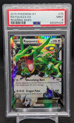 2015 Rayquaza EX 75/108 PSA 9 XY Roaring Skies Pokemon - Image 1