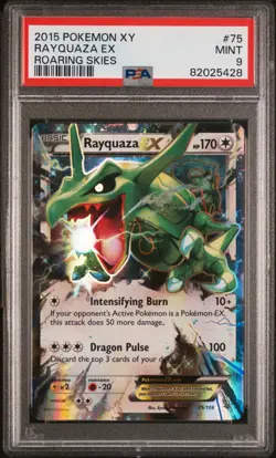 2015 Rayquaza EX 75/108 PSA 9 XY Roaring Skies Pokemon - Image 3