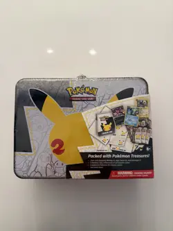 Pokemon Celebrations 25th Anniversary Collectors Chest Lunch Box Tin Sealed - Image 1