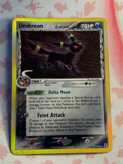 Pokemon Umbreon 17/113 - Holo Rare - EX Delta Species - 2005 - Image 1