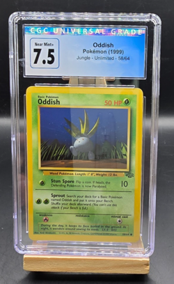 Pokemon Oddish 1999 Jungle 58/64 CGC 7.5 - Image 1