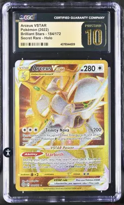 ‼Arceus VSTAR Pokemon (2022) Brilliant Stars- Secret Rare~ GRADE 10 PRISTINE💨 - Image 1