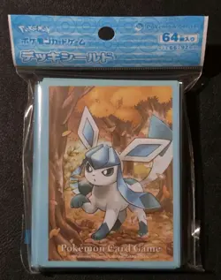 NEW OFFICIAL POKEMON CENTER JAPANESE GLACEON AUTUMN WOODS DECK SLEEVES 64 CT - Image 1