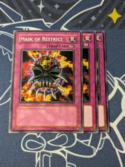3x Mask of Restrict - Common (VLP/NM) - Yugioh Playset - Image 1