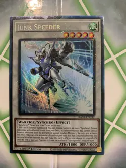 Yugioh Junk Speeder Prismatic Collector's Rare RA01-EN032 1st NM - Image 1