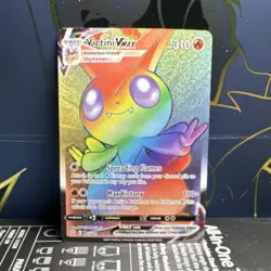 Pokemon Victini VMAX 165/163 Swsh05 Battle Styles Secret Rare Full Art Holo Card - Image 1