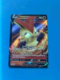 Victini V SWSH104 Sword & Shield Promo Card Holo Pokemon TCG LP - Image 1