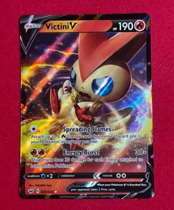 Victini V 25/202 Pokemon TCG Sword and Shield Ultra Rare Card - Image 1