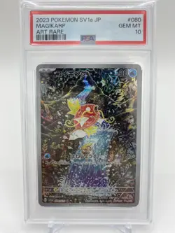 PSA10 Pokemon Card Magikarp 080/073 AR Japanese Triplet Beat 2023 sv1a Holo Rare - Image 1