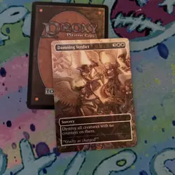 Damning Verdict Full Art Foil Mtg Play Test Card - Image 2
