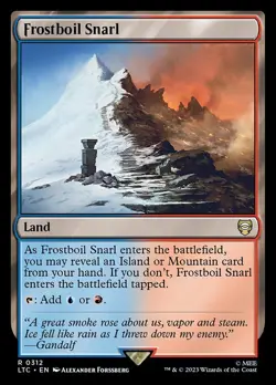 1x Frostboil Snarl NM Eng MTG - LOTR Commander - Image 1