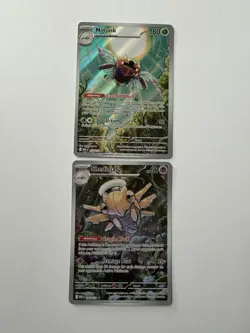 Pokemon Mega Evolution Ninjask & Shedinja Illustration Rare Lot - Connecting Art - Image 1