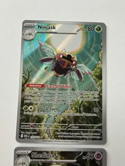 Pokemon Mega Evolution Ninjask & Shedinja Illustration Rare Lot - Connecting Art - Image 2