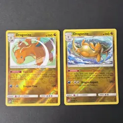 Dragonite Reverse Holo Rare Lot Of 2 Cards - Pokemon TCG 2019 Stage 2 - Image 1