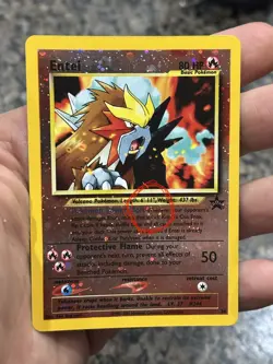 Pokemon TCG Entei Wizards Black Star Promo 34 Holo with a nice swirl, NM! - Image 4