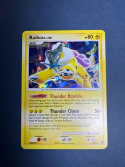 Raikou 16/132 Secret Wonders Set Cracked Ice Rare Holo Pokemon Card Rare 2007 Mp - Image 1