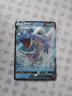 Lapras V 049/202 Pokemon Card Sword & Shield Holo NM - Image 1