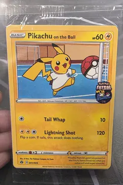 Pokemon Pikachu on the Ball Promo 001/005 60 HP - Image 1