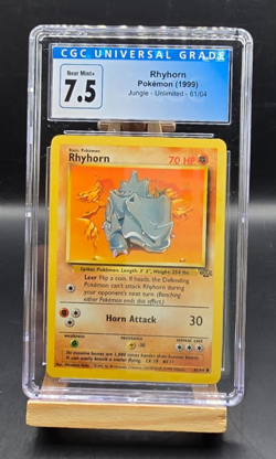 Pokemon Rhyhorn 61/64 Jungle 1999 CGC 7.5 - Image 1