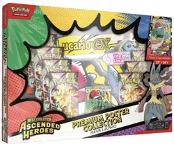 Pokemon TCG Ascended Heroes Premium Poster Collection Mega Lucario EX PRESALE - Image 1