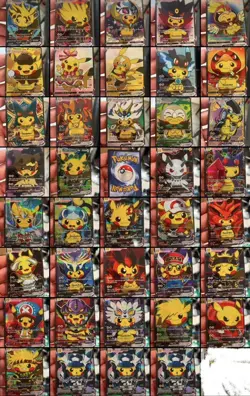 Pikachu VCOS Complete Set 55x Pokemon Cards Cosplay Holo Full Art Alt Art Card! - Image 1