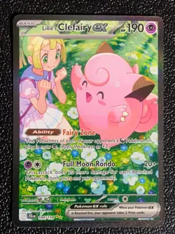 Pokemon TCG: Lillie's Clefairy ex 184/159 Sv09: Journey Together Holo/SIR - Image 1