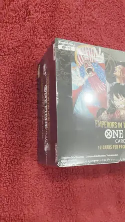 ONE PIECE OP-09 EMPERORS IN THE NW ENGLISH BOOSTER BOX New Sealed W Acrylic Case - Image 2