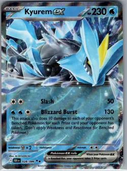 Kyurem ex 028/086 SV: Black Bolt - Pokemon Card - NM - Image 1