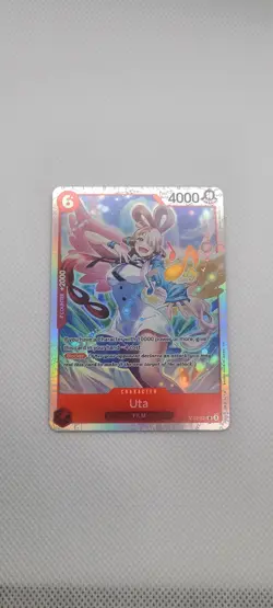 Uta ST23-001 SR ONE PIECE Tcg Card Game NM RED - Image 1