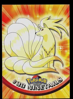 Pokemon Card - Ninetales Topps TV Animation Edition 38 Black Logo - Image 1
