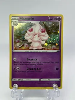 Alcremie SWSH058 Holo Black Star Promo Card NM Pokemon TCG Sword Shield 2022 - Image 1