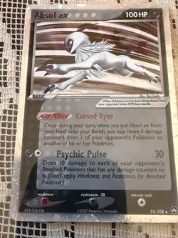 Pokemon TCG Absol EX 92/108 Holo 2007 Pokemon Power Keepers Card - Image 1