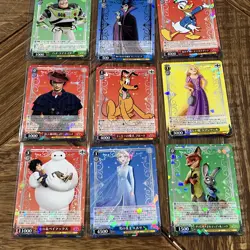 Disney 100 Weiss & Schwarz Cracked Ice Rare Trading Card (12) Lot - Image 3