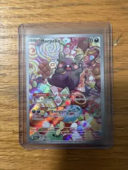 2023 Pokemon SV Paradox Rift Morpeko Illustration #206/182 NM - Image 1