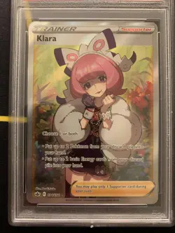 PSA 9 Klara 194/198 -Full Art Pokemon Card- Chilling Reign MINT (t) - Image 3