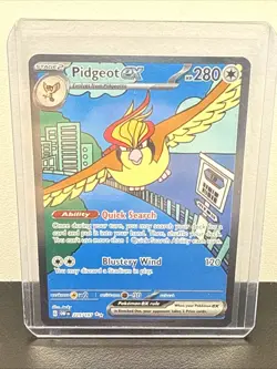 Pokemon TCG Obsidian Flames Pidgeot ex 225/197 Illistration Rare - Image 1