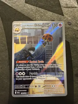 Team Rockets Orbeetle Illustration Rare SV10 Destined Rivals 198/182 Pokemon TCG - Image 1