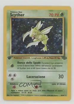 Scyther Holo Italian 1st Ed. Pokemon Jungle #10 1999 - Image 1