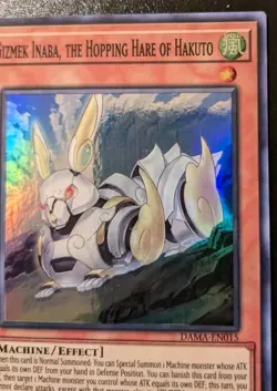 Gizmek Inaba, The Hopping Hare Of Hakuto DAMA-EN015 1st Ed. Super Rare Yu-Gi-Oh! - Image 3