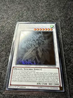 Clear Wing Synchro Dragon CROS-EN046 Ghost Rare 1st Ed Yugioh - Image 1