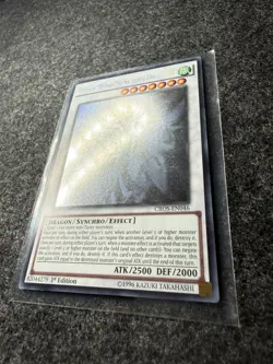 Clear Wing Synchro Dragon CROS-EN046 Ghost Rare 1st Ed Yugioh - Image 2